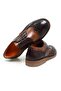 Brown Lace-Up Genuine Leather Men's Shoes - 2
