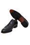 Black Color Lace-Up Genuine Leather Leather Sole Men's Shoes - 3