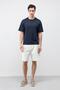 Navy Blue Crop Fit Men's T-Shirt - 3