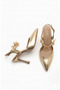 Women's Evening Dress Shoes Butterfly Detailed Thin Heel Stiletto - 4