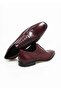 Burgundy Color Lace-Up Genuine Leather Men's Shoes - 2