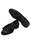 Black Color Laceless Genuine Leather Leather Sole Men's Shoes - 3
