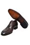 Brown Lace-Up Genuine Leather Sole Men's Shoes - 3