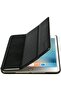 غطاء حماية لجهاز iPad Mini 4 من الجلد الصناعي النحيف الذكي - أسود - 3