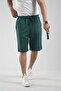 Pique Fabric Shorts with Elastic Waist Pockets - 3