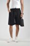 Pique Fabric Shorts with Elastic Waist Pockets - 5
