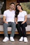 Double Set Premium Men's and Women's 2-Yarn Comfortable Fit Pocketed 2-Piece Sweatpants - 7