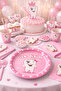 Dental Party My Tooth Came Out Themed Pink Cardboard Plate 8 Pcs