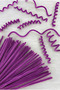 100 Pieces of Dark Lilac Chenille 30cm, Fuzzy Velvet Wire, Handicraft, Flower, Gift, Decoration, School, Event - 3