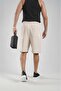 Pique Fabric Shorts with Elastic Waist Pockets - 6