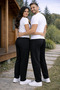 Double Set Premium Men's and Women's 2-Yarn Comfortable Fit Pocketed 2-Piece Sweatpants - 5