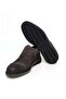 Brown Lace-Up Genuine Leather Men's Shoes - 3