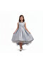 D' Daniela - Long Tail Flower Girl Dress - Grey - 3Y to 13Y