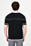 Plain Slim Fit Polo Collar Zippered Short Sleeve Men's Knitwear T-Shirt Black - 11249.26Y - 4