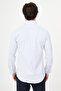 Striped Slim Fit Stand Collar Men's Shirt Navy Blue - 27148.26Y - 4