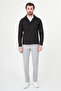Straight Slim Fit Shirt Collar Hidden Button Men's Coat Black - 39667.26Y - 3