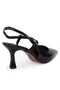Dza07-1296047 Black 8 cm Thin Heeled Classic Women's Shoes - 4