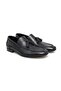Black Color Laceless Genuine Leather Men's Shoes