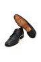 Dark Navy Blue Color Lace-Up Genuine Leather Men's Shoes - 3