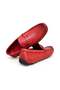 Red Color Laceless Genuine Leather Men's Shoes - 2