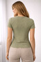 Short Sleeve Khaki Women's T-Shirt 26Y0444K1 - 4