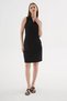 Polo V-Neck Sleeveless Black Women's Dress 26Y0600K1