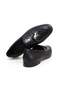 Black Color Laceless Genuine Leather Men's Shoes - 2