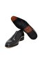 Black Color Laceless Genuine Leather Leather Sole Men's Shoes - 3