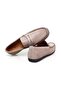 Beige Color Laceless Genuine Leather Suede Men's Shoes - 2