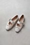 Faye Women's Belt Detailed Leather Ballerinas Beige - 2