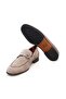Mink Color Laceless Genuine Leather Suede Men's Shoes - 3