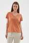 V-Neck Orange Women's Blouse 26Y0144K1 - 5