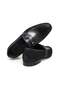 Black Color Laceless Genuine Leather Men's Shoes - 2