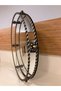 Tray Decorative Round Mirror Cast Brass Color Antique Aged Large Size Diameter 40X40 cm - 2