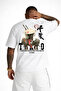 Tokyo Samurai Back Printed Oversize T-Shirt 100% Cotton Streetwear Unisex