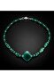 Green Agate Evil Eye Protector and Balance Energy Necklace - 3