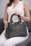 Women's Shoulder Bag with Two Compartments, Lined Interior, and Adjustable Shoulder Strap - 2