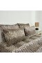 Double Leopard Patterned Multi-Purpose Bedspread & Pique Set with 4 Pillowcases and Elastic Sheets - 4