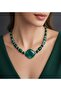 Green Agate Evil Eye Protector and Balance Energy Necklace - 2