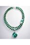 Two-Row Green Agate Necklace for Evil Eye Protection, Abundance, and Peace Energy - 7