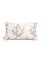 Throw Pillow Cover Embroidered Beige – Linen Look Decorative Pillow Living Room Ecru