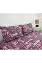 Double Love Patterned Multi-Purpose Bedspread & Pique Set with 4 Pillowcases and Elastic Sheets - 3