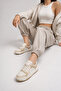 Women's Beige Sneaker |   Daily Comfortable and Stylish Walking Sneaker Models - 3
