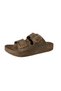 , Women's Silvery Double Buckle Non-Slip Sole Comfortable Slippers - 2