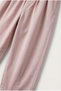 Girl's Cotton Pink Elastic Waist Wide Leg Pants - 3
