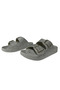 , Women's Silvery Double Buckle Non-Slip Sole Comfortable Slippers - 3