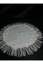 Designer Bridal Albanian Handkerchief with Lace Details and Pearls - 4
