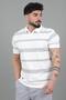 Double Color Striped Lapel Collar T-Shirt Gp 1042_30494 - 2
