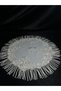 Designer Bridal Albanian Handkerchief with Lace Details and Pearls