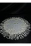 Designer Bridal Albanian Handkerchief with Lace Details and Pearls - 3